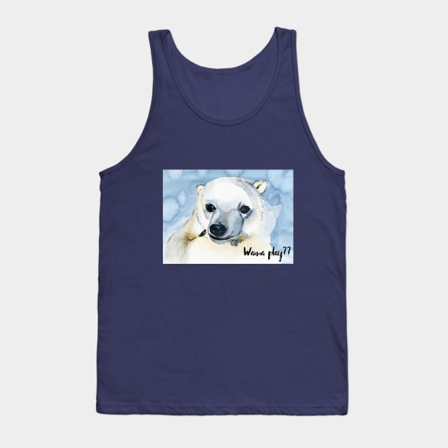 wanna play? Tank Top by The Art Aroma